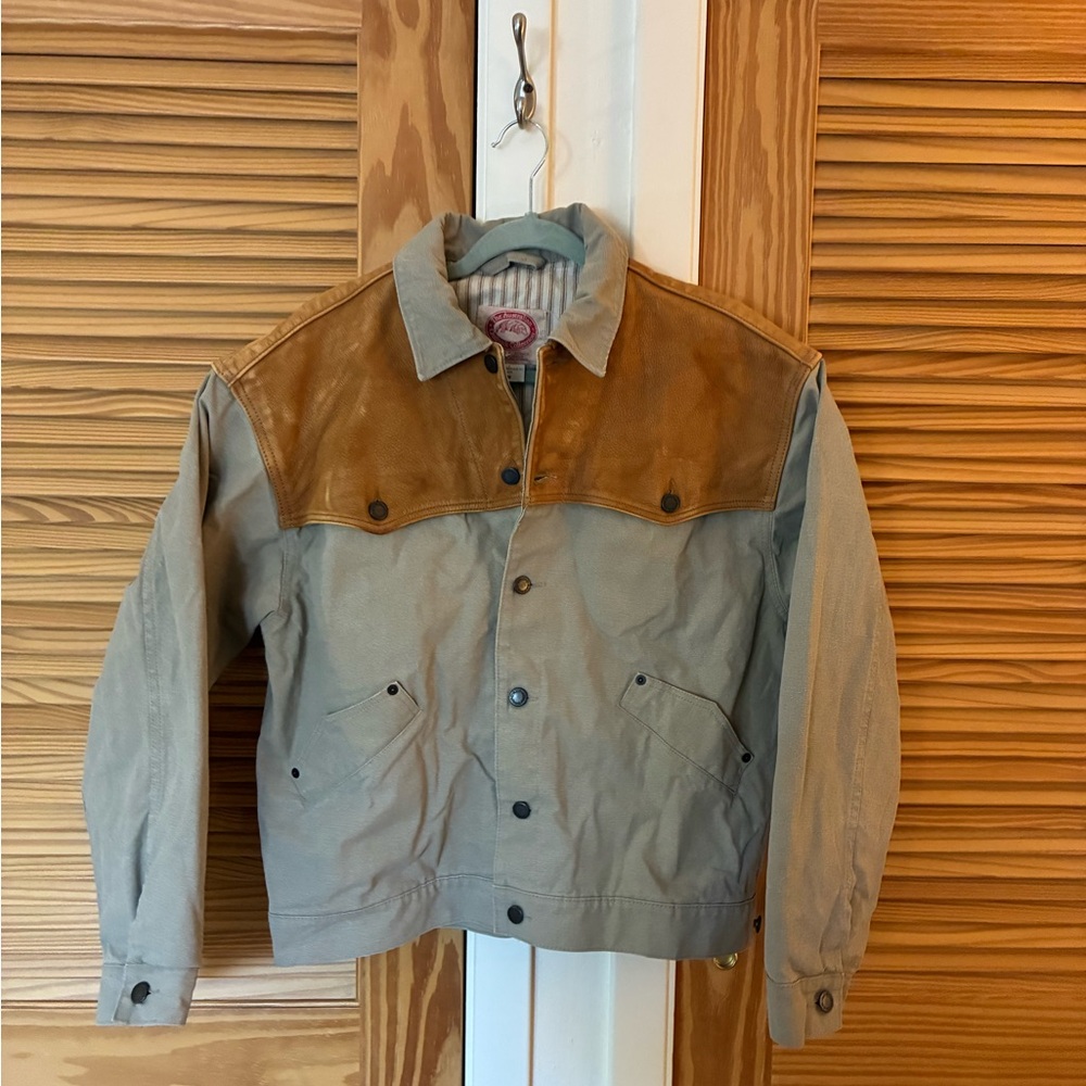 The Australian Outback collection Men's Two-Tone Jacket medium cotton / leather